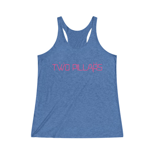 Women's Tri-Blend Racerback Tank - Curls Curls Curls