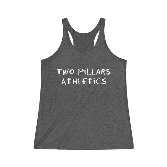 Women's Tri-Blend Racerback Tank - Chalk