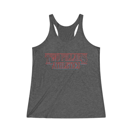 Women's Tri-Blend Racerback Tank - Stronger Things