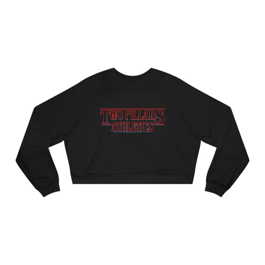 Women's Cropped Fleece Pullover - Stronger Things